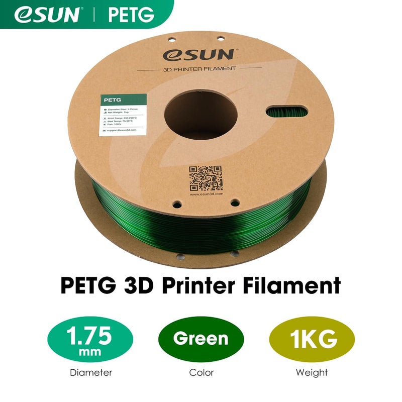 eSUN PETG Filament 1.75mm, 3D Printer Filament PETG, Dimensional Accuracy +/- 0.05mm, 1KG Spool (2.2 LBS) 3D Printing Filament for 3D Printers, Green - Image 5